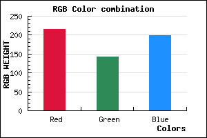 rgb background color #D88EC7 mixer