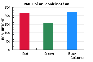 rgb background color #D89BDC mixer