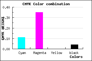 #D89EF4 color CMYK mixer
