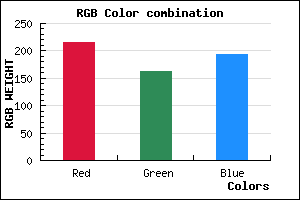 rgb background color #D8A2C2 mixer