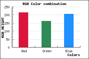 rgb background color #D8A2CF mixer