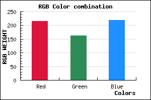 rgb background color #D8A2DB mixer