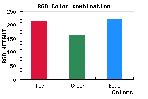 rgb background color #D8A2DC mixer