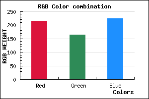 rgb background color #D8A4E0 mixer