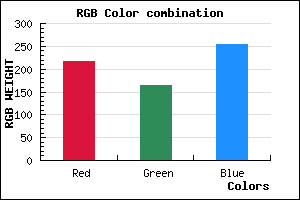 rgb background color #D8A4FE mixer