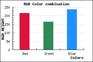 rgb background color #D8A5ED mixer