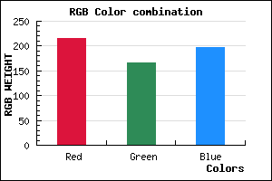rgb background color #D8A6C5 mixer