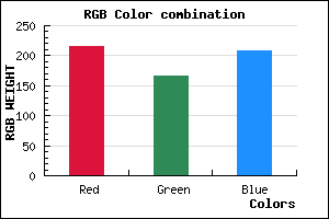 rgb background color #D8A6D0 mixer