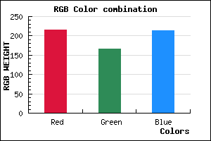 rgb background color #D8A6D5 mixer