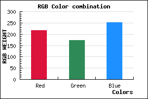 rgb background color #D8ACFC mixer