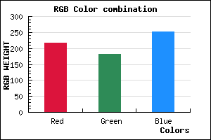 rgb background color #D8B5FB mixer