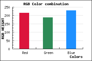 rgb background color #D8BCE6 mixer