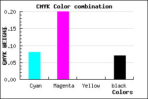 #D8BCEC color CMYK mixer