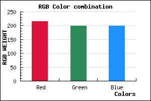 rgb background color #D8C6C6 mixer