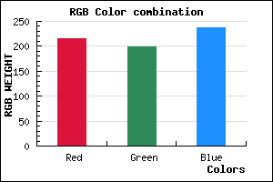 rgb background color #D8C6EE mixer