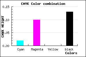 #D8C7DD color CMYK mixer