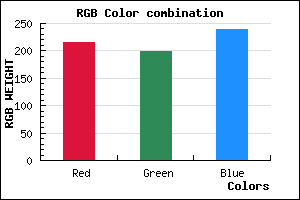 rgb background color #D8C7EF mixer