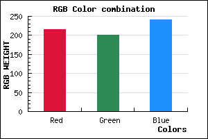rgb background color #D8C8F0 mixer
