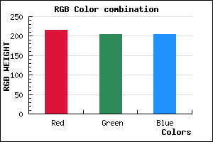 rgb background color #D8CCCC mixer