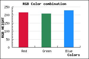 rgb background color #D8D0E4 mixer