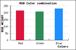 rgb background color #D8D0E6 mixer