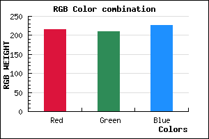 rgb background color #D8D2E2 mixer