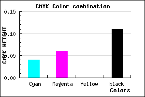 #D8D4E2 color CMYK mixer
