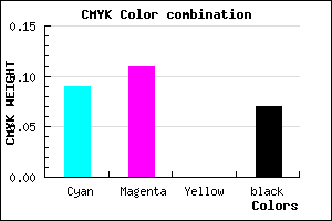 #D8D4EE color CMYK mixer