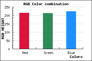 rgb background color #D8D5E1 mixer