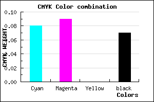 #D8D6EC color CMYK mixer