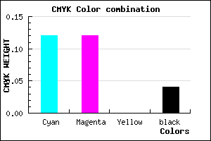 #D8D7F5 color CMYK mixer