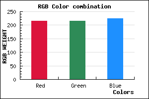 rgb background color #D8D8E1 mixer