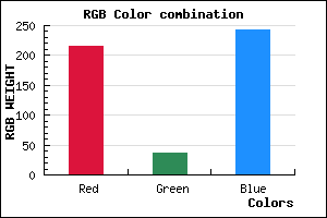 rgb background color #D825F3 mixer