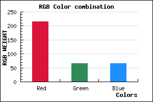 rgb background color #D84141 mixer