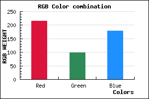 rgb background color #D862B2 mixer