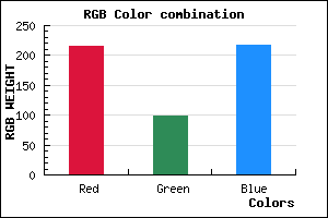 rgb background color #D863D9 mixer