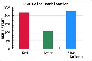 rgb background color #D96AE0 mixer