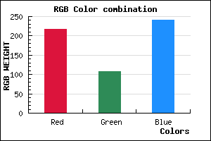 rgb background color #D96CF1 mixer