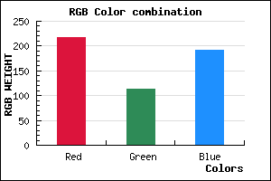 rgb background color #D971BF mixer