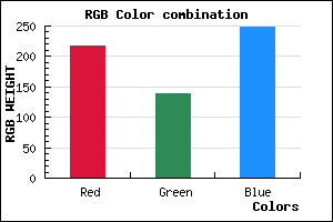rgb background color #D98BF9 mixer