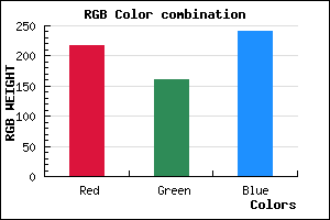 rgb background color #D9A1F1 mixer