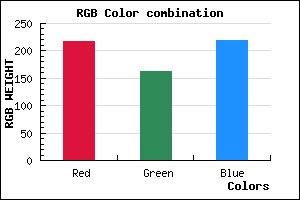 rgb background color #D9A3DB mixer