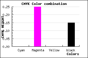 #D9A4DA color CMYK mixer