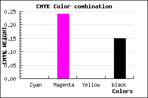 #D9A5D8 color CMYK mixer