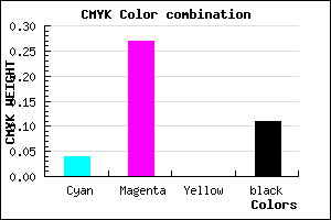 #D9A5E2 color CMYK mixer