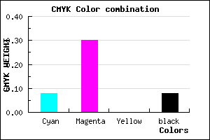 #D9A5EB color CMYK mixer
