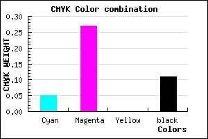 #D9A6E4 color CMYK mixer