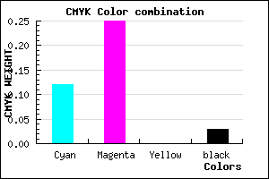 #D9B9F7 color CMYK mixer