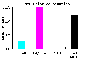 #D9BEE0 color CMYK mixer