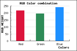 rgb background color #D9C3F1 mixer